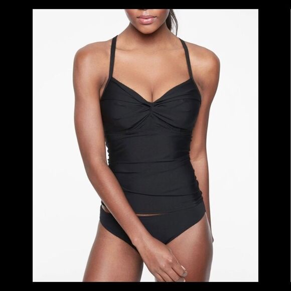 Athleta Twist Up Tankini Swim Top- Size 32D/DD - Picture 1 of 6